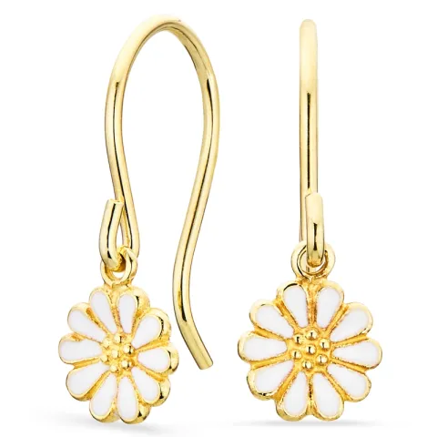 margeritt øredobber i forgylt sølv - Maggie