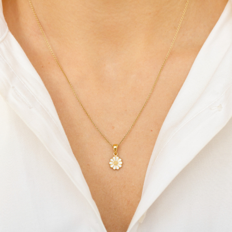 margeritt anheng i forgylt sølv - Maggie