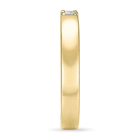 kampanje - alliansering i 14 karat gull 1 x 0,07 ct