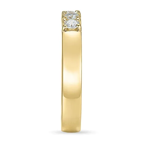 kampanje - alliansering i 14 karat gull 5 x 0,07 ct