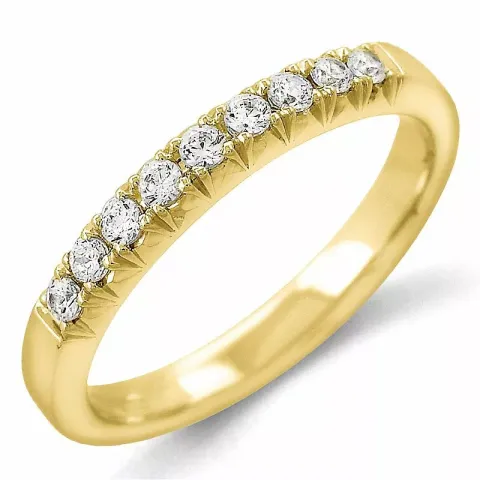 Diamant alliansering i 14 karat gull 0,24 ct