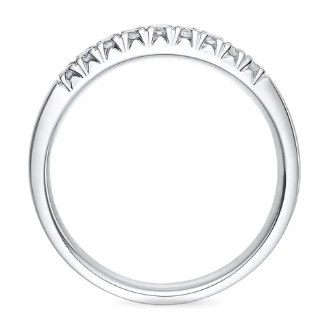 Diamant alliansering i 14 karat hvitt gull 0,25 ct