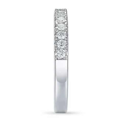 Diamant alliansering i 14 karat hvitt gull 0,25 ct