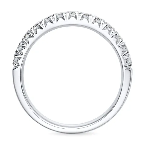 Diamant alliansering i 14 karat hvitt gull 0,50 ct