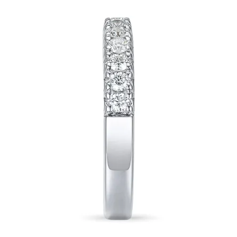 Diamant alliansering i 14 karat hvitt gull 0,50 ct