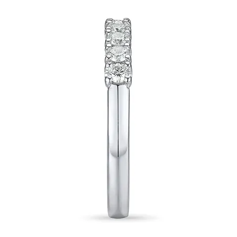 diamant alliansering i 14 karat hvitt gull 0,21 ct