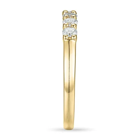 Diamant alliansering i 14 karat gull 0,33 ct
