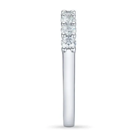 Diamant alliansering i 14 karat hvitt gull 0,33 ct