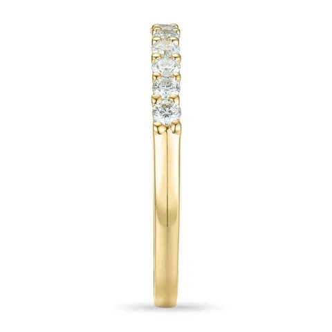 Diamant alliansering i 14 karat gull 0,26 ct