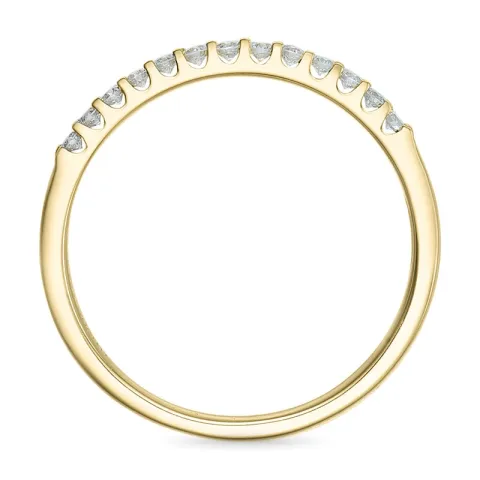 Diamant alliansering i 14 karat gull 0,25 ct