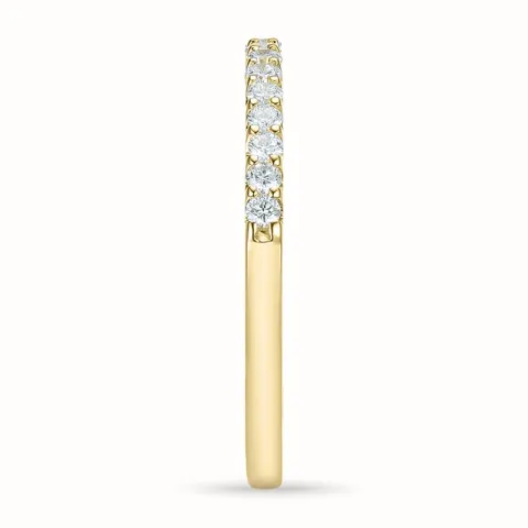 Diamant alliansering i 14 karat gull 0,25 ct