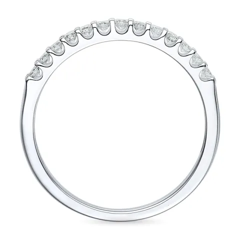 Diamant alliansering i 14 karat hvitt gull 0,25 ct