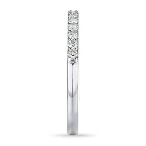 Diamant alliansering i 14 karat hvitt gull 0,25 ct