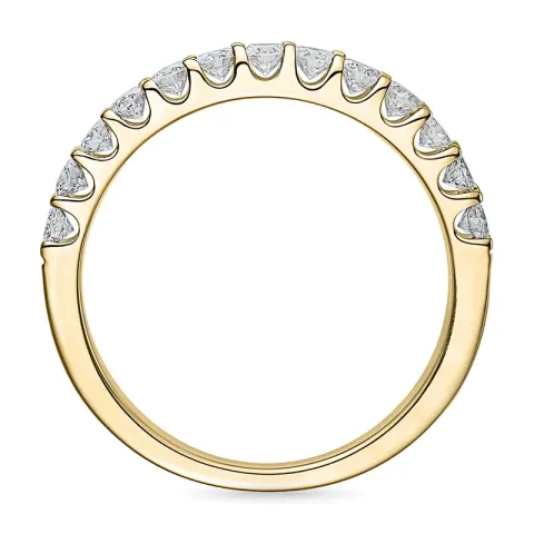 Diamant alliansering i 14 karat gull 0,51 ct