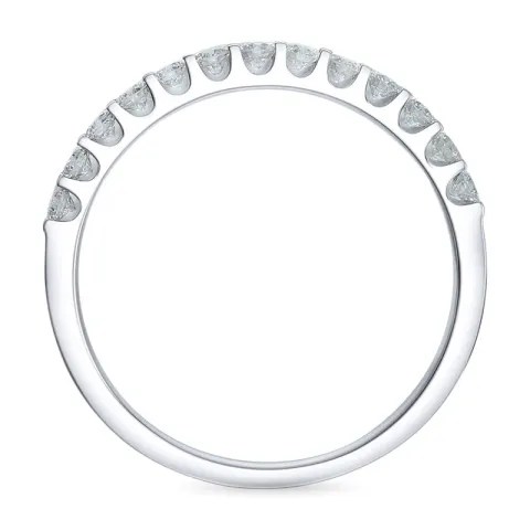Diamant alliansering i 14 karat hvitt gull 0,49 ct