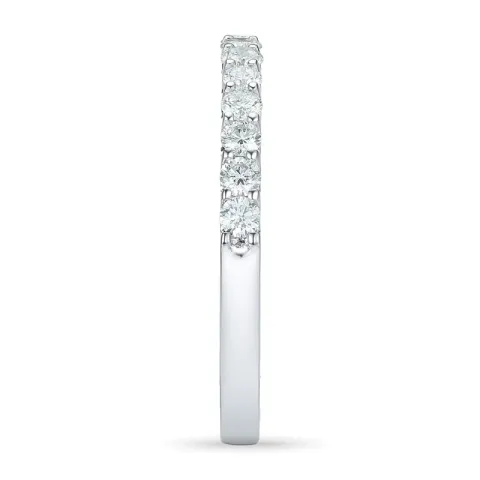 Diamant alliansering i 14 karat hvitt gull 0,49 ct
