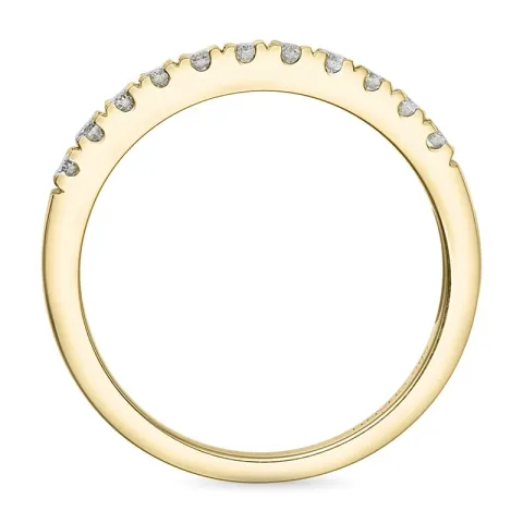 Diamant alliansering i 14 karat gull 0,26 ct