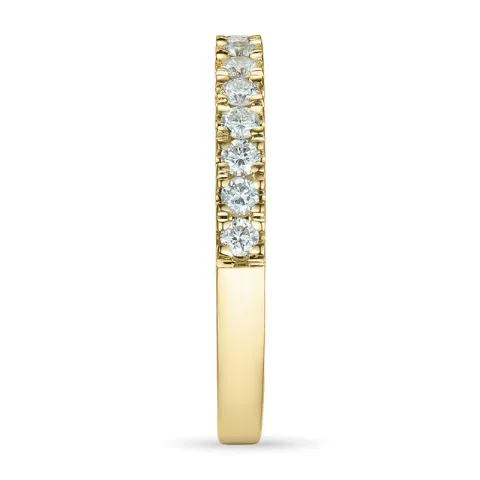Diamant alliansering i 14 karat gull 0,26 ct