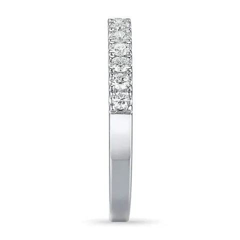 Diamant alliansering i 14 karat hvitt gull 0,26 ct