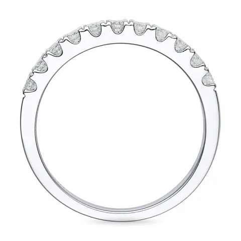 Diamant alliansering i 14 karat hvitt gull 0,48 ct