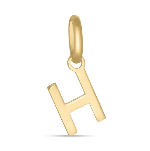 bokstav h anheng i 8 karat
