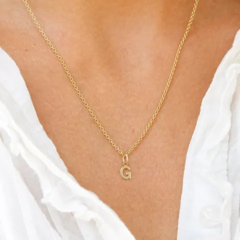 bokstav g anheng i 8 karat