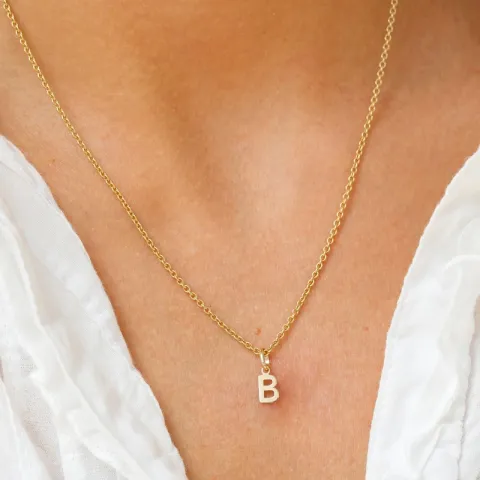 bokstav b anheng i 8 karat
