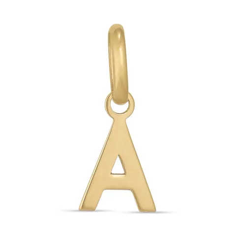 bokstav a anheng i 8 karat