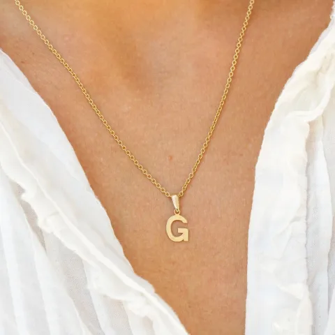 bokstav g anheng i 8 karat