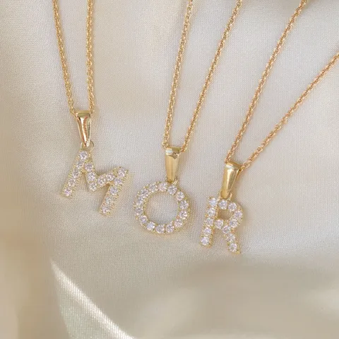 bokstav m anheng i 8 karat - My Letter