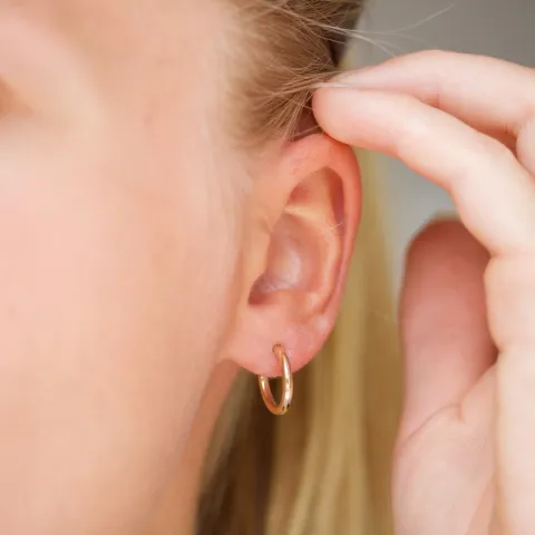 14 mm halvcreol i 8 karat