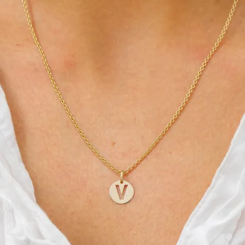 bokstav v anheng i 8 karat