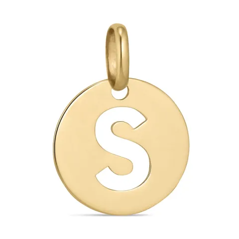 bokstav s anheng i 8 karat