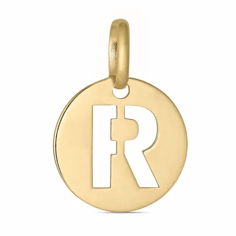 bokstav r anheng i 8 karat