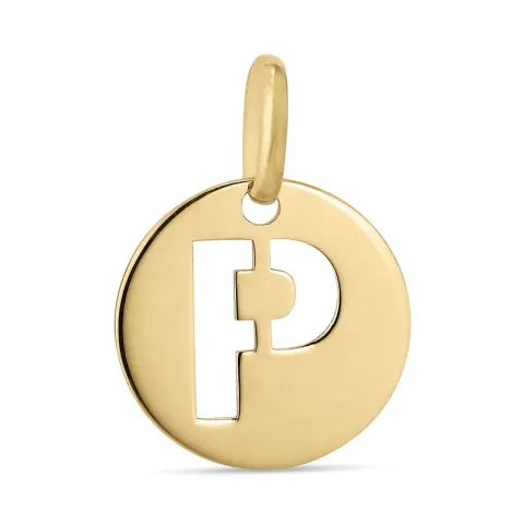 bokstav p anheng i 8 karat