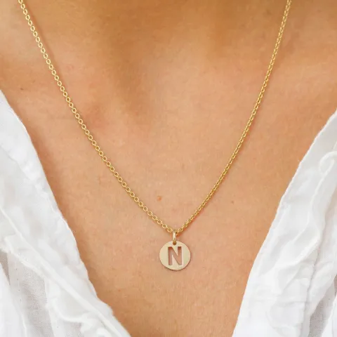 bokstav n anheng i 8 karat