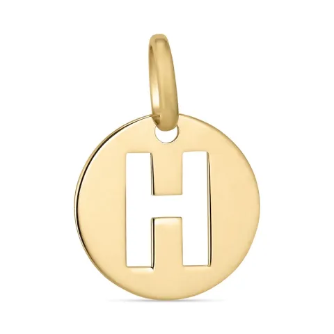 bokstav h anheng i 8 karat