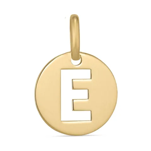 bokstav e anheng i 8 karat