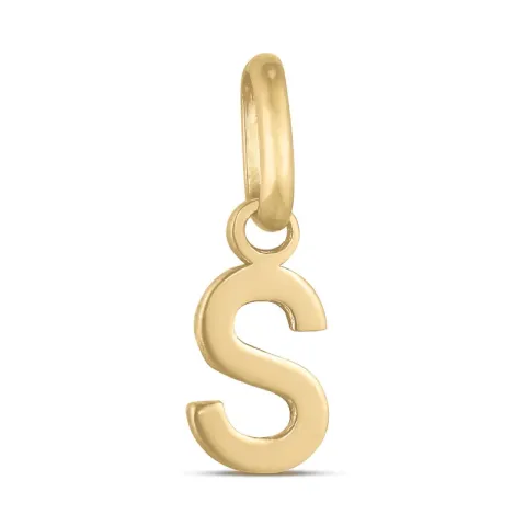 bokstav s anheng i 8 karat
