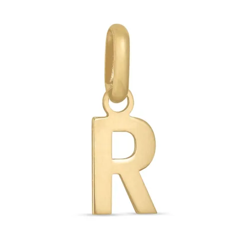 bokstav r anheng i 8 karat