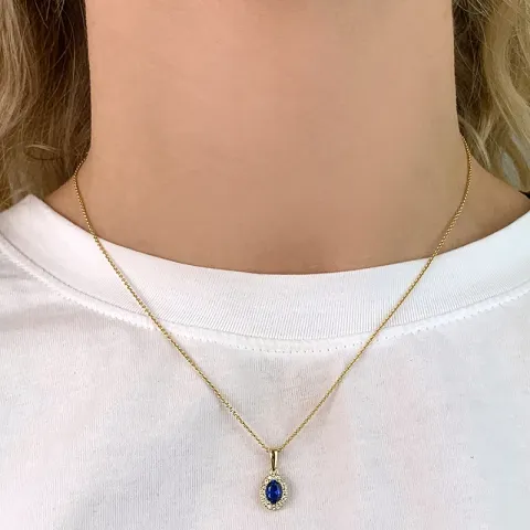 rosett zirkon anheng i 8 karat - Gold Collection