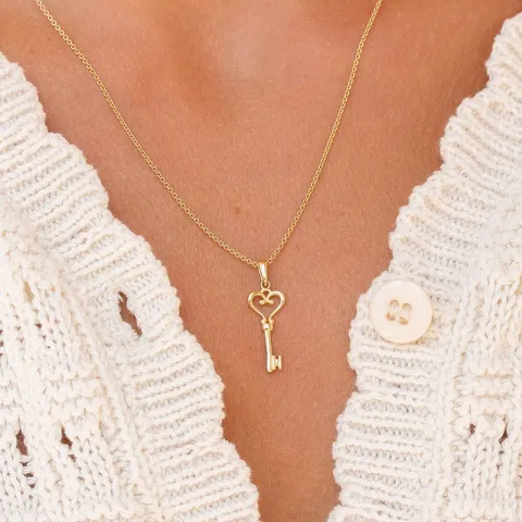 nøkkel anheng i 8 karat - Gold Collection
