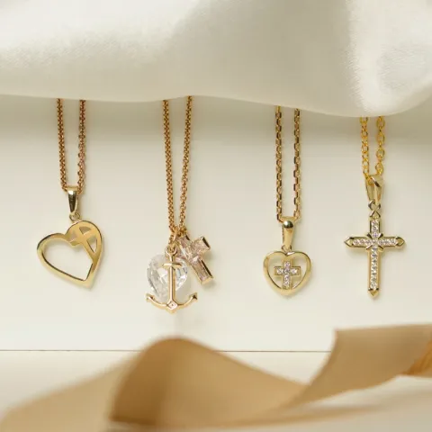 kors zirkon anheng i 8 karat