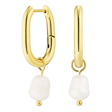 vanntette perle creol i forgylt stål - OCEANA