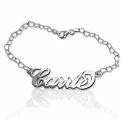 navn armbånd i sølv