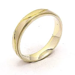 kolleksjonsprøve ring i 14 karat gull og hvitt gull
