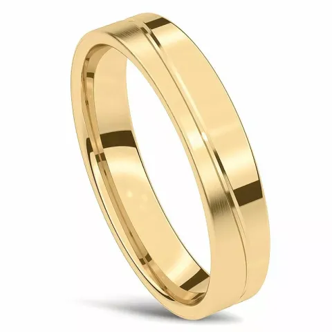 Elegant giftering i 14 karat gull