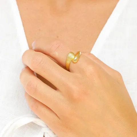 ring i forgylt messing