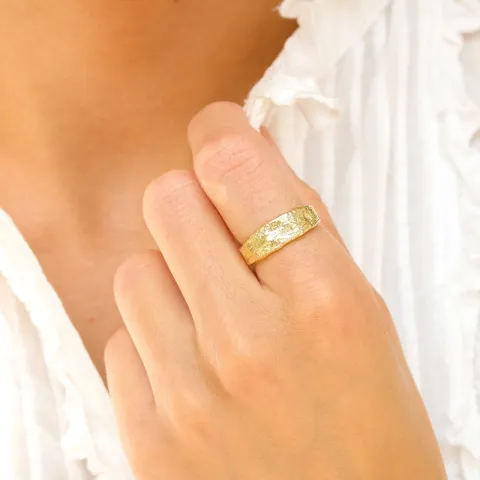 ring i forgylt messing - Eliné