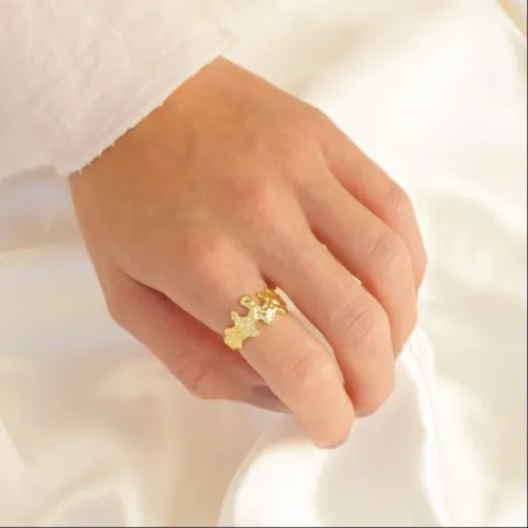 ring i forgylt messing - Eliné